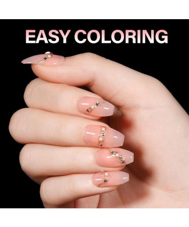 AILLSA Ballerina Nail Tips - Half Matte Soft Gel Full Cover False Nails - 360PCS Short Ballerina, 12 Sizes - DIY Valentine Gift - Buy Online on SooperMarket.com