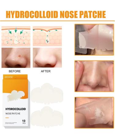 10pcs Hydrocolloid Blackhead Removal Patches | Deep Cleansing Pore Strips for Face, Nose, and Pores | Dermatologist Approved | Overnight Use - Buy Online on SooperMarket.com