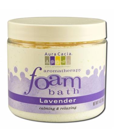 Aura Cacia Lavender Aromatherapy Foam Bath 14 Ounce - 3 per case.3