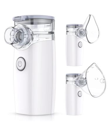 OWAREY Portable Nebulizer - Nebulizer Machine for Adults and Kids, Mesh Nebulizer for Breathing Problems, Handheld Nebulizer for Travel, Home Daily Use White