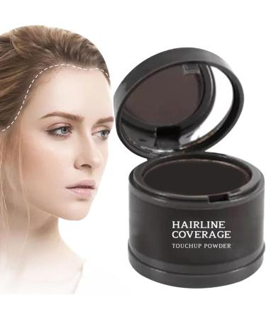 Hairline Shadow Powder Instant Sweatproof Hairline Eyeshadow with Mirror Quick Cover Grey Hair Root Concealer Eyebrows and Beard Root Hair Root Repair Black - Buy Online on SooperMarket.com