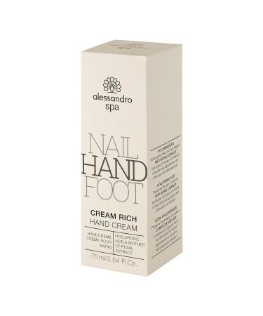 Alessandro Spa Cream Rich - Anti-Aging Hand Cream for Dry Stressed Hands | 75 ml | International Shipping - Buy Online on SooperMarket.com