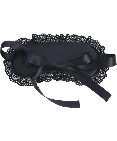 Sxiwei Lace Sleep Eye Mask - Lightweight Adjustable Blindfold for Women in Black - Buy Online on SooperMarket.com