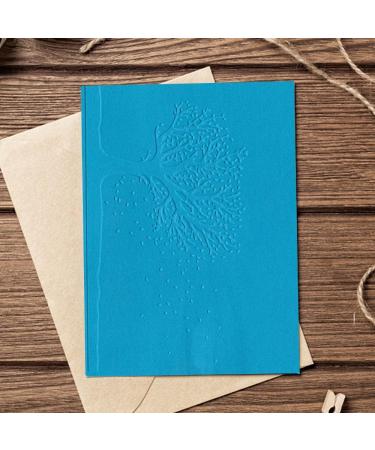 Tree Leaf Plastic Embossing Folder for Card Making - DIY Craft Template for Scrapbooking Decorations | 5.7 x 4.2 Inch - Style 6 - Buy Online on SooperMarket.com