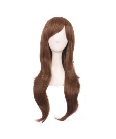 MapofBeauty 28" 70cm Long Curly Hair Ends Costume Cosplay Wig (Light Brown)