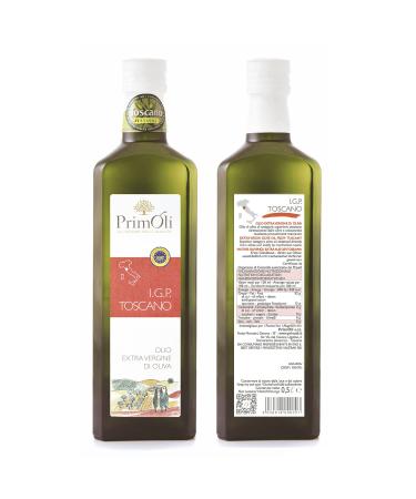 Primoli Cold-Pressed Olive Oil I.G.P. Toscano - 3x500ml | Intense Fruity Flavor for Rustic Dishes - Authentic Tuscany - Buy Online on SooperMarket.com