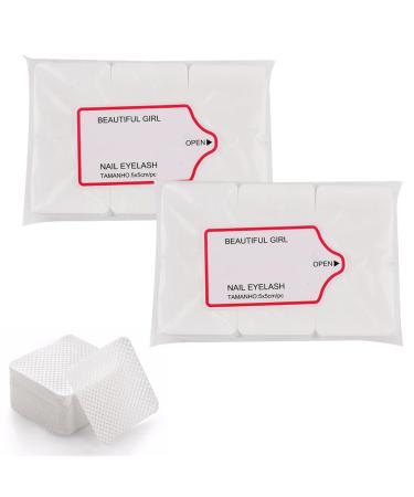 Lint Free Wipes for Nails Lint-Free Nail Wipe Pads Nail Wipe Pads Lint Lint Free Wipes Polish Pads Nail Polish Cleaning Remover Wipes Nail Polish Remover Wipes for Cleaning DIY Nail (White)