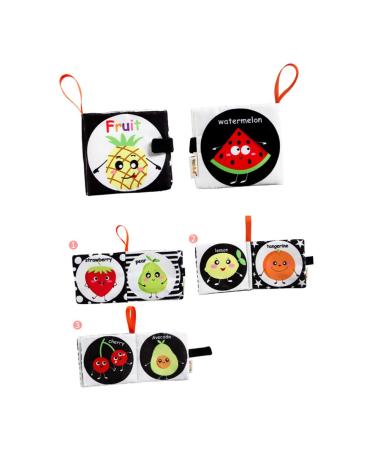 Ibasenice 2-Pack Fabric Book Game Set | Educational Toys for Toddlers | Baby Opposites Fabric Books | Soft Peach Skin | International Shipping Available - Buy Online on SooperMarket.com