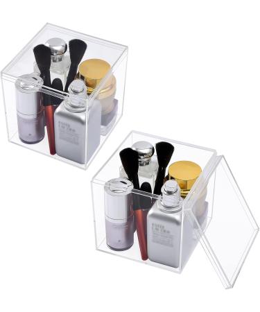 Clear Acrylic Display Boxes with Lid - 4.7x4.7x4.7 Inches for Candy, Jewelry, Coins & Crafts - Buy Online on SooperMarket.com