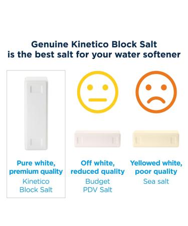 Kinetico Block Salt for Water Softeners - Genuine Kinetico Product - Delivers Superior Performance - 3 packs with 6 salt blocks in total 3 Packs - 6 Blocks - Buy Online on SooperMarket.com
