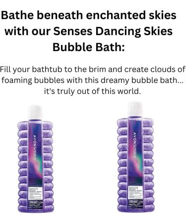 Dancing in Skies Bubble Bath Set - 2 Bottles x 500ml Mean's Double The Bliss of Luxury. Each"Infused with The Scent of Cosmic Violet and Amber Moonstone - Buy Online on SooperMarket.com