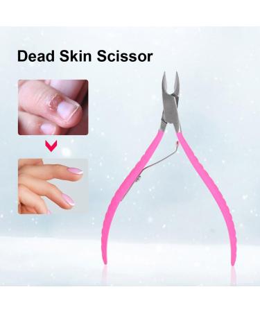 Professional Stainless Steel Cuticle Nipper for Manicures - Dead Skin Scissors Nail Art Tool - Buy Online on SooperMarket.com