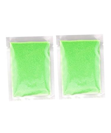 ibasenice 2 Pack Luminous Nail Glitter Resin Pigments Glow Fluorescent Powder Luminous Sand Fluorescence Green Siize 4