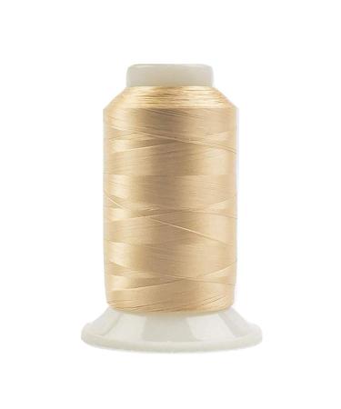 WonderFil, Specialty Threads, InvisaFil, 2-Ply Cottonized Soft Polyester, Silk-Like Thread for Fine Sewing, 100wt - Nude, 2500m