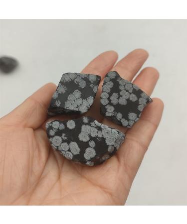 100g Bulk Natural Snowflake Obsidian Raw Stones Rough Quartz Crystal Gemstone Specimen Home Decoration FZUGEDRLI - Buy Online on SooperMarket.com