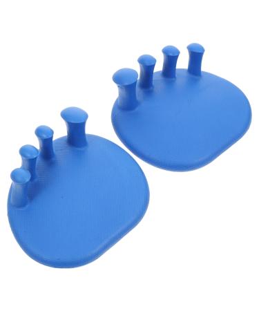 KALLORY Flex Tools 1 Pair Arch Trainer Thumb Splint Sports Accessories Valgus Toe Separator Bunion Protector Toe Stretcher Convenient Big Toe Straightener Convenient Hallux Valgus Simple 11X10X6CM Blue