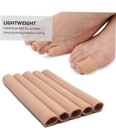 PLAFOPE 2pcs Gel Finger Toe Cover Thumb Protector - Elastic Silicone Wrap Bandages for Toe and Finger Support - Flesh Color - Buy Online on SooperMarket.com