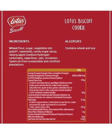 Lotus Biscoff Original Caramelised Single Biscuits | Pack of 50 | Individually Wrapped | Suitable for Vegans | Biscuit Gift Box with 50 Lotus Biscuits - Buy Online on SooperMarket.com
