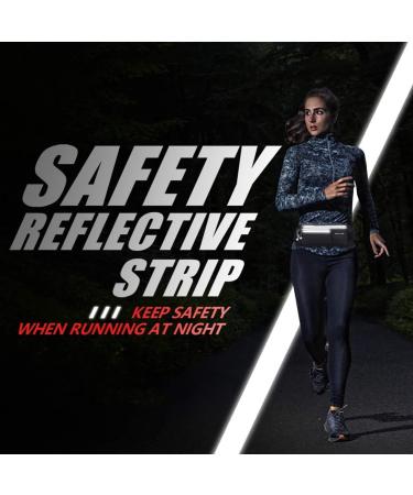 Waterproof Running Belt for Women Men - Black Fitness Fanny Pack for Hiking Gym Jogging - Fits iPhones Plus - Travel Waist Pack - Exercise Phone Holder & Money Belt - Medium - Buy Online on SooperMarket.com
