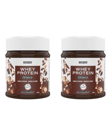 WEIDER Whey Protein Choco Creme delicious chocolate-hazelnut spread with 21% protein (pack of 2)