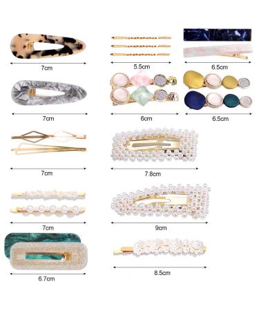 20Pcs Pearl Hair Clips for Women - Elegant Hairpins & Barrettes for Weddings & Valentine's Day Gifts - Buy Online on SooperMarket.com