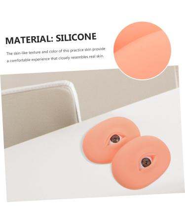 Gogogmee Lash Practice Mold 1 pair Models Eye Eyebrow Practice Model Silicone Skin Makeup Eyeshadow Training Boards 7.70X5.70X1.50CM As Shown - Buy Online on SooperMarket.com