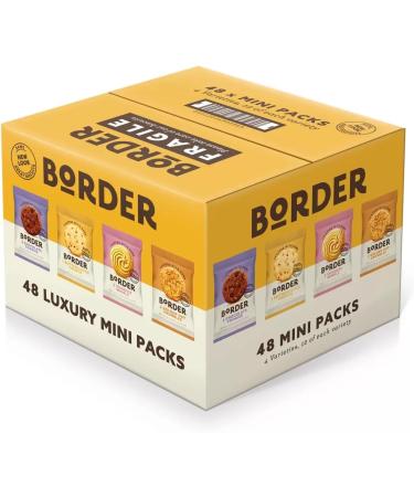 Border 4 Varieties Crafted Biscuits - Pack of 2 x 48 Mini Multipacks Individually Wrapped Biscuits & Cookies Gift Hamper Box. Great for Lunchbox Snacks Part Bag Fillers. - Buy Online on SooperMarket.com