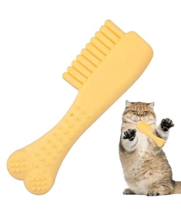Skuda Kielzeugkamm for dogs - puppy teeth cheetry against boredom - toughest natural trp dog interactive dog toy tooth cleaning ceau items for large medium -sized dog breeds yellow