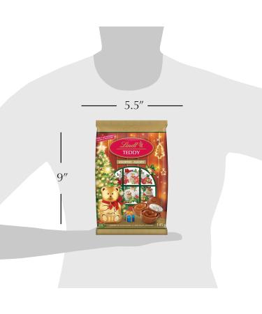 LINDT TEDDY Assorted Milk Chocolates 145 Grams Christmas Chocolate & Candy & Stocking Stuffers Bag contains Solid Milk Chocolate Hazelnut Cream & Double Milk Chocolates with Smooth Chocolate Centres Individually Wrapped Chocolate Assorted 145g - Buy Online on SooperMarket.com