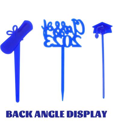 TENDYCOCO 30pcs 2023 delicate cake supplies 2023 cupcake toppers graduate grad cake decorations props graduation cupcake picks graduation hat paper cup food pick class of 2023 decorations Blue - Buy Online on SooperMarket.com