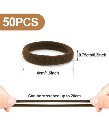Premium Hair Ties - 50 Pack No Metal Rubber Bands for Women Men & Children - Sularpek - Buy Online on SooperMarket.com