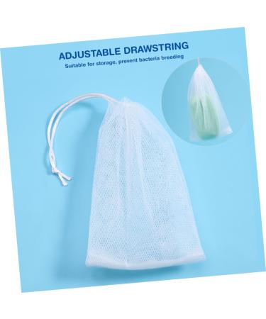 NOLITOY 20pcs Foaming Mesh Soap Saver Pouch - Quick Dry & Efficient Soap Usage - White Bath Ball Holder 15x9cm - Buy Online on SooperMarket.com
