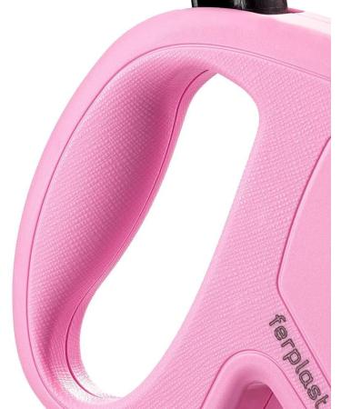 Ferplast Flippy One Dog Leash - Roller Leash for Small Dogs Up to 12 kg 4.5 m Cord One-Button Lock Purple & Pink | International Shipping - Buy Online on SooperMarket.com