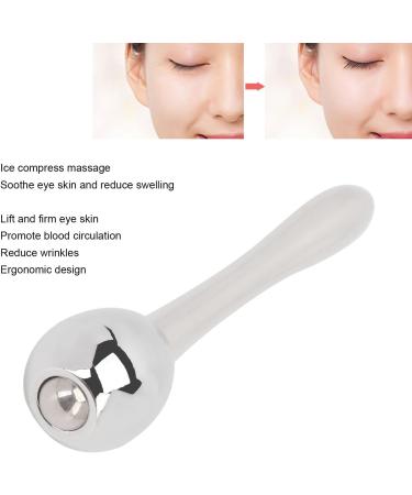 Eye Roller 2-in-1 Design Eye Cream Applicator and Ice Roller Silver Ergonomic Eye Cream Applicator Roller for Reducing Puffiness - Buy Online on SooperMarket.com