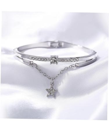 FRCOLOR 3pcs Bracelet for Women Moon Bracelet Gemstone Bracelets Star Hand Jewelry Women Bracelets Crystal Bead Bracelet Womens Bracelets Cuff Bracelet Silver Bracelet Miss Vintage - Buy Online on SooperMarket.com
