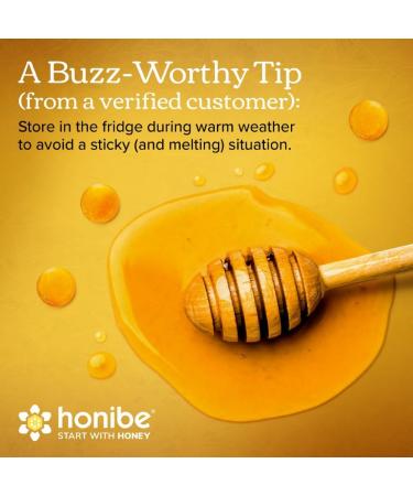 Honibe Honey Drops | 100% Pure Honey | Solid Honey Sweetener | Soothes Sore Throat | Pack of 12 20 Drops per Pack (240 Drops) - Buy Online on SooperMarket.com