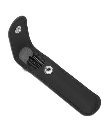 Portable Earwax Removal Tool Set - U Shape & Spiral Ear Cleaner in Black - Buy Online on SooperMarket.com