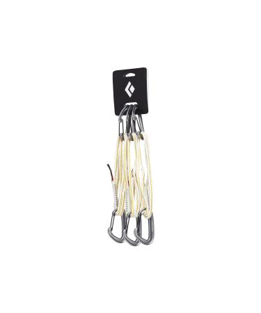 Black Diamond Miniwire Alpine Quickdraw 3 Pack, Miniwire Carabiners on Top and Bottom
