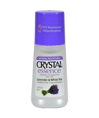 Crystal Mineral Deodorant Roll-On Lavender & White Tea 2.25 oz (Pack of 2)