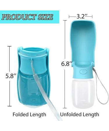 OODOSI Dog Water Bottle - Portable Dispenser for Outdoor Walking, Hiking, Travel - S Blue - Buy Online on SooperMarket.com