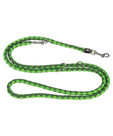 Trixie dog leash cavo v -line L - XL 2.00 m 18 mm in forest green/apple - adjustable leash for outdoor activities - for large to very large dogs - 143619 forest green/apple L - XL 2.00 m 18 mm