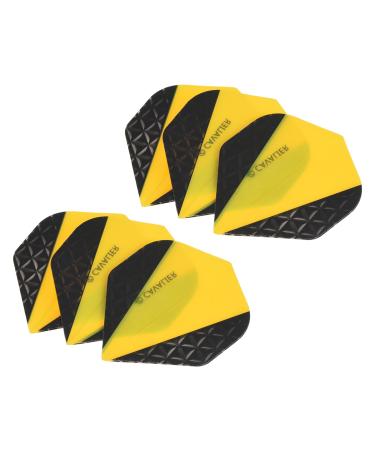 PATIKIL Dart Flights, PET Standard Darts Accessories Replacement Parts for Soft & Steel Tip Yellow
