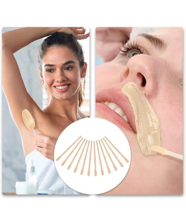 600 Small Wax Trowels & Wooden Sticks Set for Hair Removal | Facial Eyebrow Waxing Spatula Kit for Smooth Skin - Buy Online on SooperMarket.com