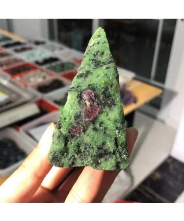 KuRkur Natural Crystals Choice of Gifts 1pc 200g-300g Natural Rough Epidote Ruby Vibration Stone - Buy Online on SooperMarket.com