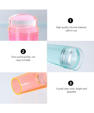 Beaupretty Nail Stamp Pressure Plate Set - 4 Silicone Nail Art Stamps & Tools for Manicure - Glow-in-the-Dark Pebble Gel Accessories - Buy Online on SooperMarket.com