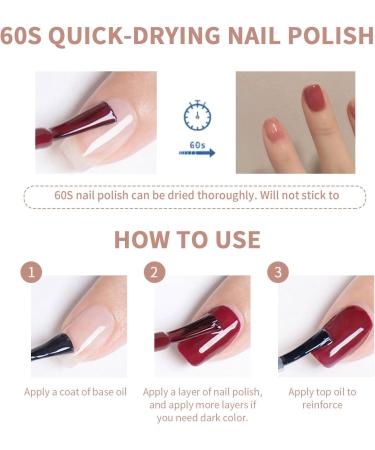 TBeautfave Clear Nail Polish Base Coat Top Coat With a Vegan Formula Quick Dry Top Coat Nail Polish Breathable Nail Polish No Need Cure Nail Gel Polish Nail Varnish at Home Transparent - Buy Online on SooperMarket.com