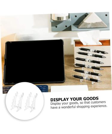 Mikinona 4pcs Arc Pen Holder Acrylic Eyeliner Holder Eyeliner Display Rack Lipstick Organizer Simple Cosmetic - Buy Online on SooperMarket.com