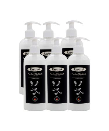 Lorito premium liquid soap white soft 6 x 500 ml liquid hand soap in pumping bags cream soap vegan soap for sensitive skin and allergy sufferers