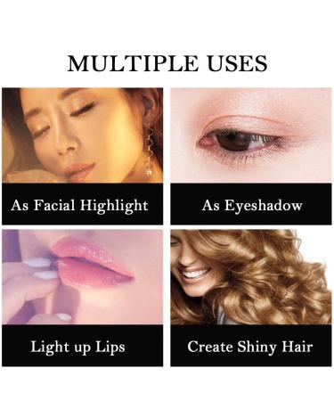 Glitter Body Spray Face Hair Highlighter - Nude Pink Shimmer High Gloss Powder Sparkle Makeup - Buy Online on SooperMarket.com