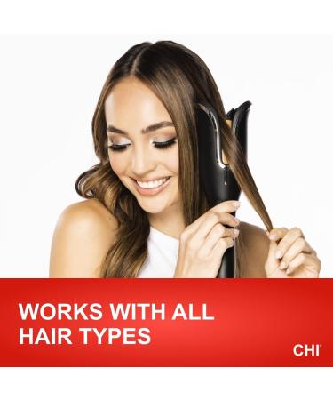 CHI Spin N Curl 1.25 Ceramic Rotating Curling Iron - Ideal for Shoulder-Length Hair | Includes Cleaning Tool | Matte Black - 1 Count - Buy Online on SooperMarket.com